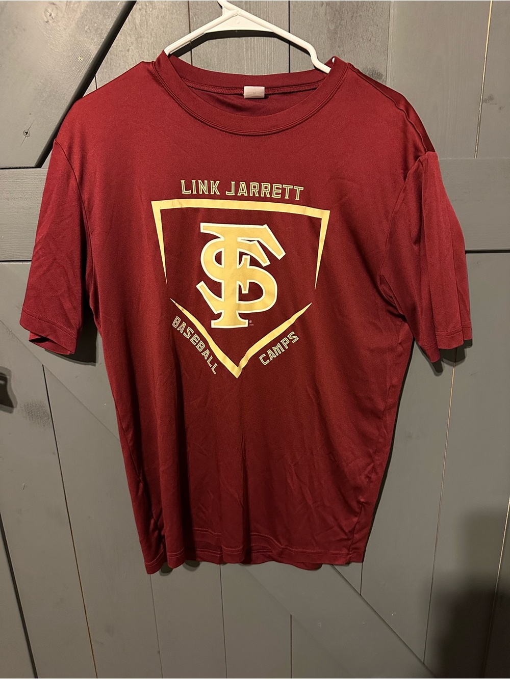 FSU Link Jarrett Baseball Camps T-Shirt Maroon - Men’s Medium